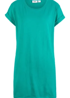 T-shirt long et boxy à manches courtes