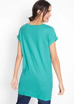 T-shirt long et boxy à manches courtes