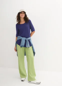 T-shirt long et doux en viscose