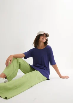 T-shirt long et doux en viscose