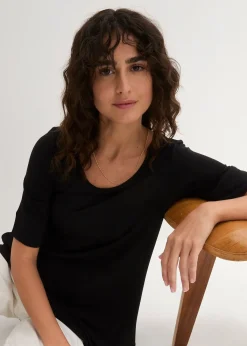 T-shirt long et doux en viscose