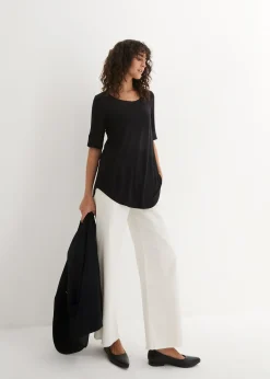 T-shirt long et doux en viscose