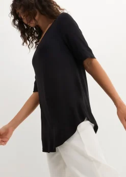 T-shirt long et doux en viscose