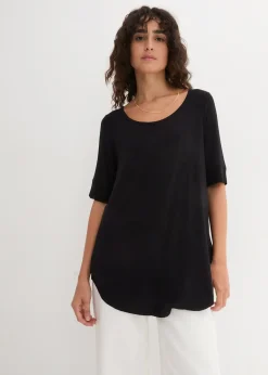 T-shirt long et doux en viscose