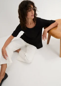 T-shirt long et doux en viscose