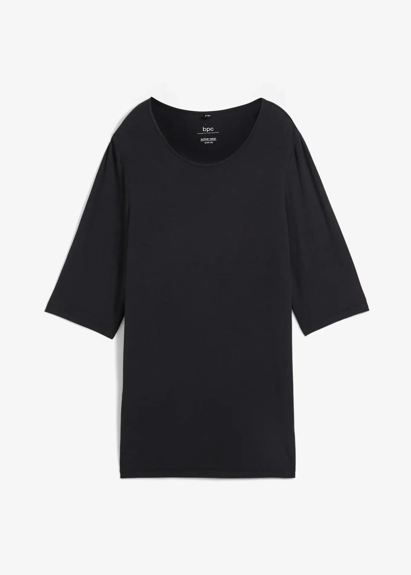 T-shirt long pratique avec fente, séchage rapide