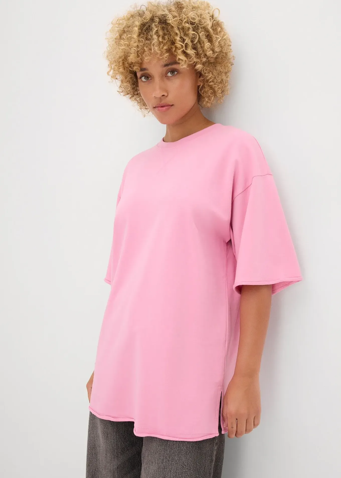 T-shirt long sweat 100% coton