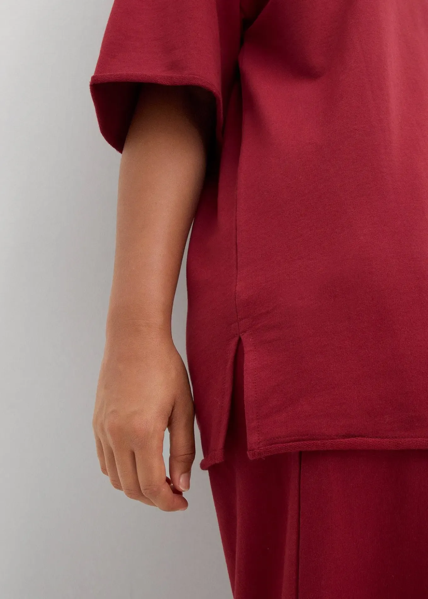 T-shirt long sweat 100% coton