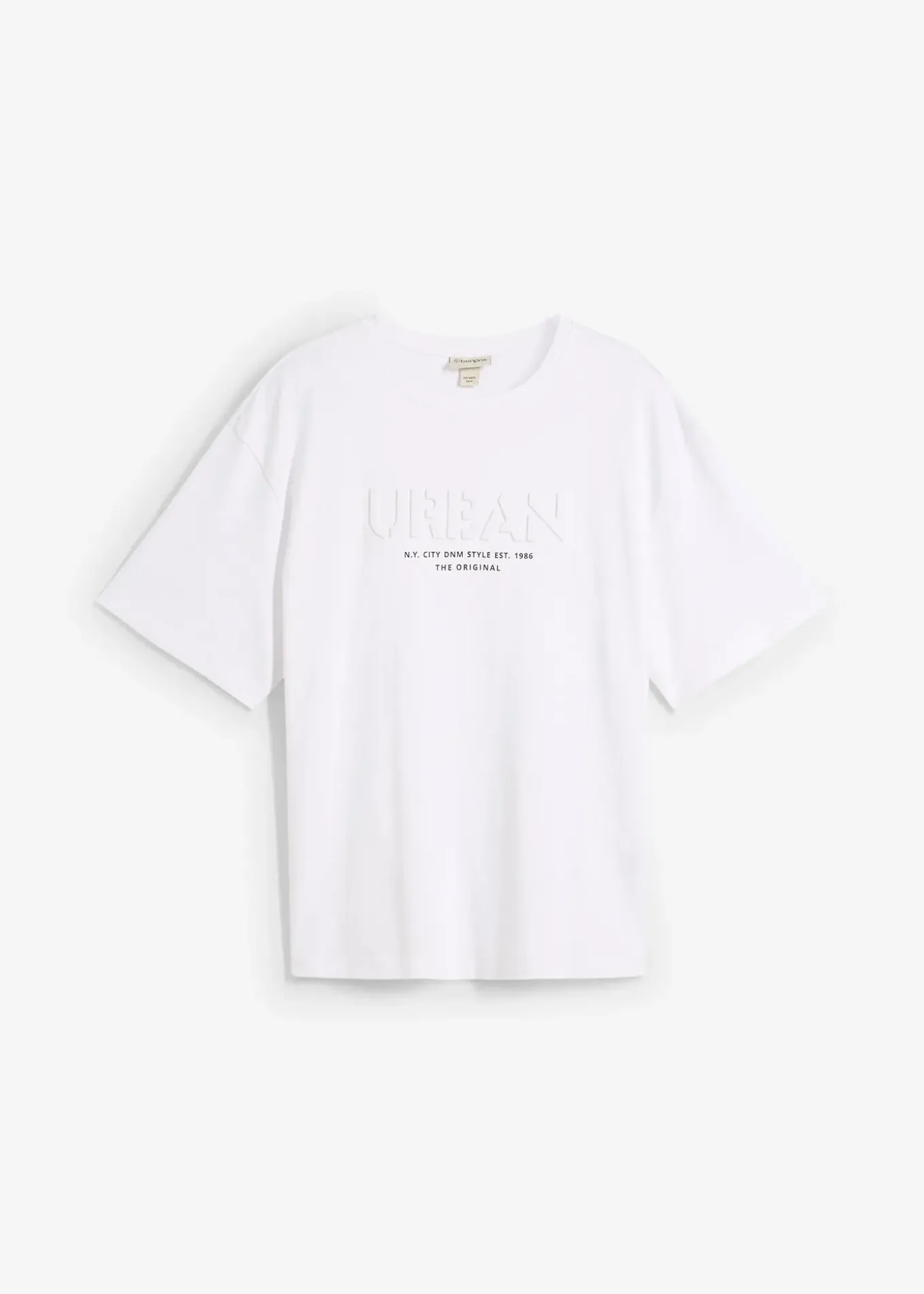 T-shirt loose 100% coton, imprimé 3D