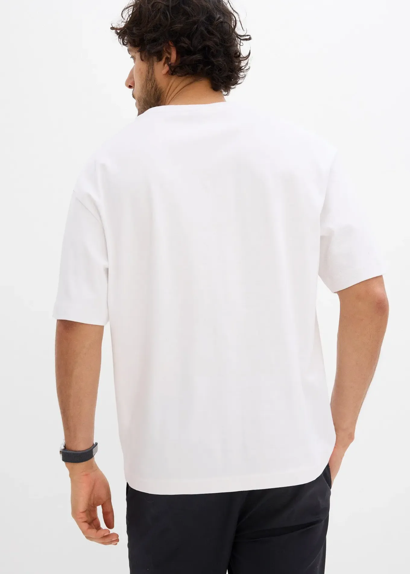 T-shirt loose 100% coton, imprimé 3D