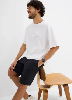 T-shirt loose 100% coton, imprimé 3D