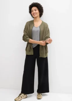 T-shirt manches 3/4 en jersey coton épais