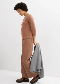 T-shirt manches 3/4 en jersey épais 100% coton