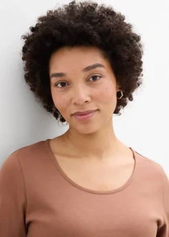 T-shirt manches 3/4 en jersey épais 100% coton