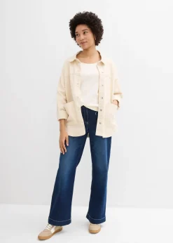 T-shirt manches 3/4 en jersey épais 100% coton