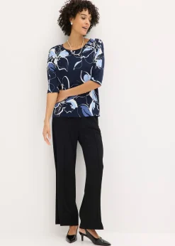 T-shirt manches chauve-souris à imprimé floral