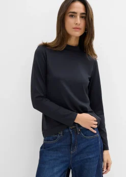 T-shirt manches longues à col montant