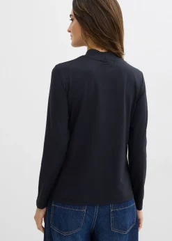 T-shirt manches longues à col montant