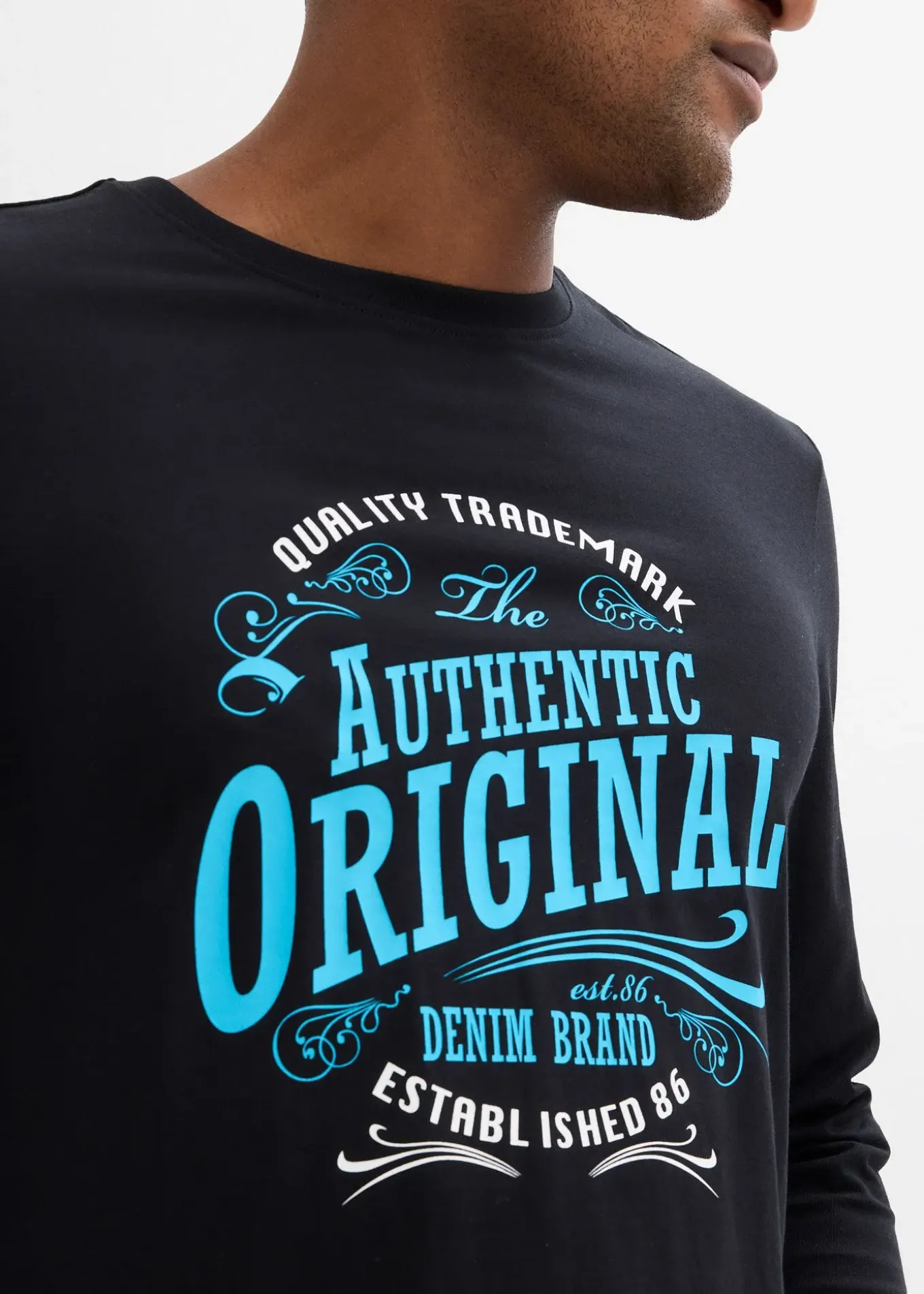 T-shirt manches longues 100% coton