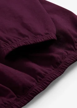 T-shirt manches longues 100% coton, finitions élastiquées