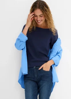 T-shirt manches longues 100% coton