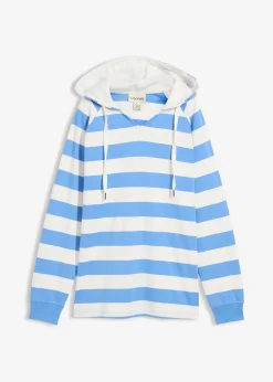 T-shirt manches longues à capuche 100% coton