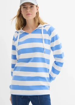 T-shirt manches longues à capuche 100% coton