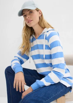 T-shirt manches longues à capuche 100% coton