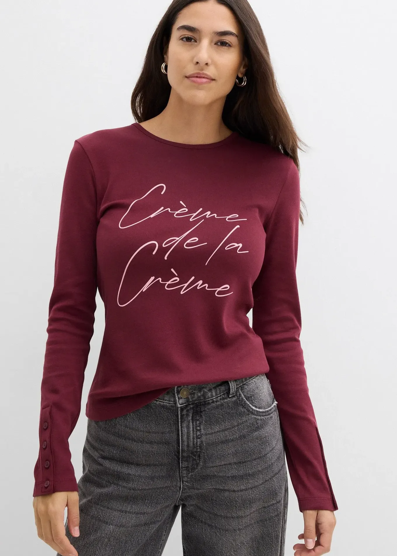 T-shirt manches longues 100% coton