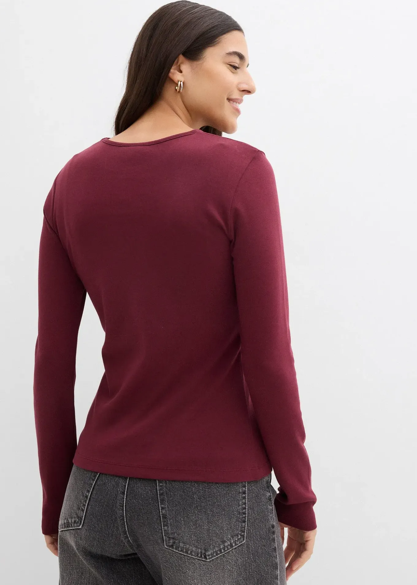 T-shirt manches longues 100% coton