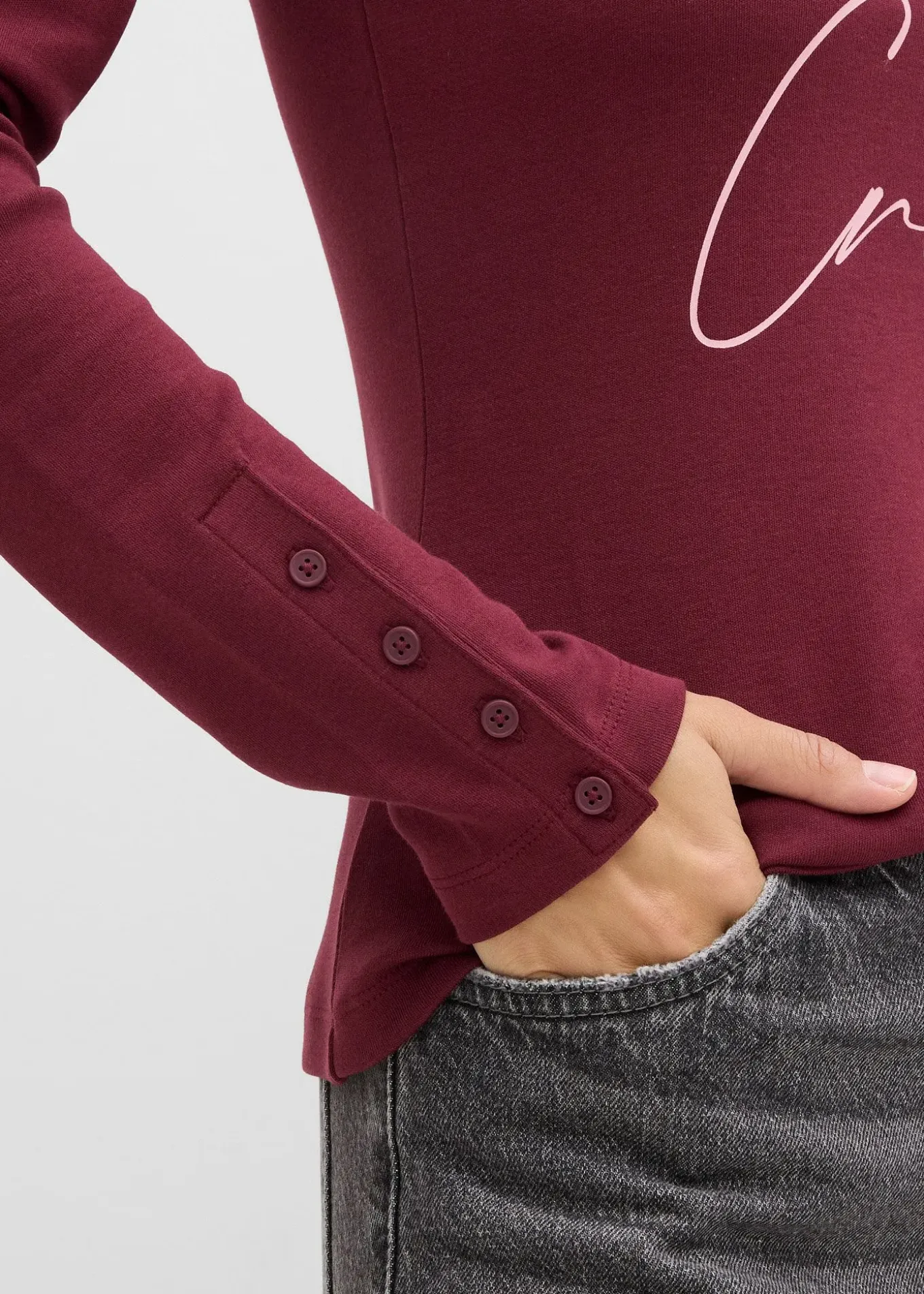 T-shirt manches longues 100% coton