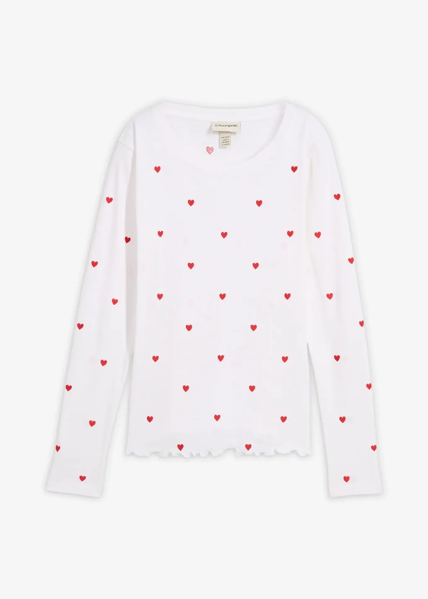 T-shirt manches longues 100% coton