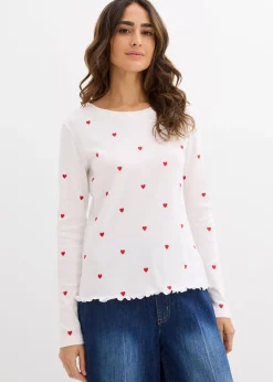T-shirt manches longues 100% coton