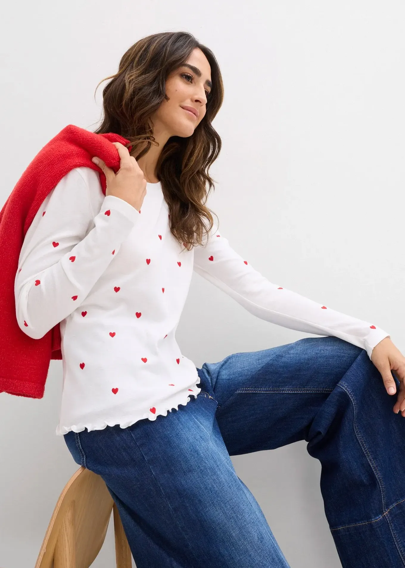 T-shirt manches longues 100% coton