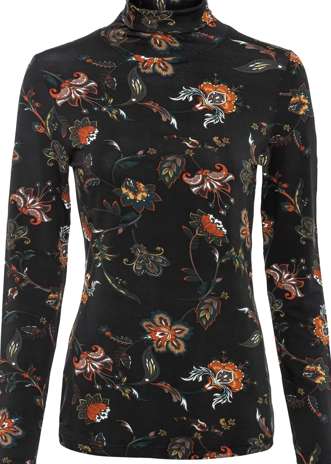 T-shirt manches longues à col roulé