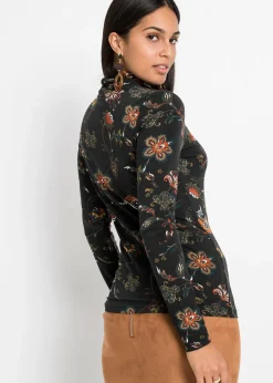 T-shirt manches longues à col roulé