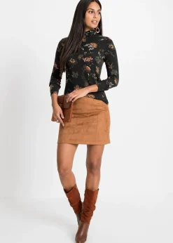 T-shirt manches longues à col roulé