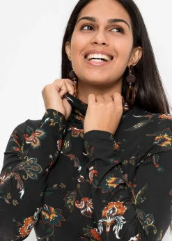 T-shirt manches longues à col roulé