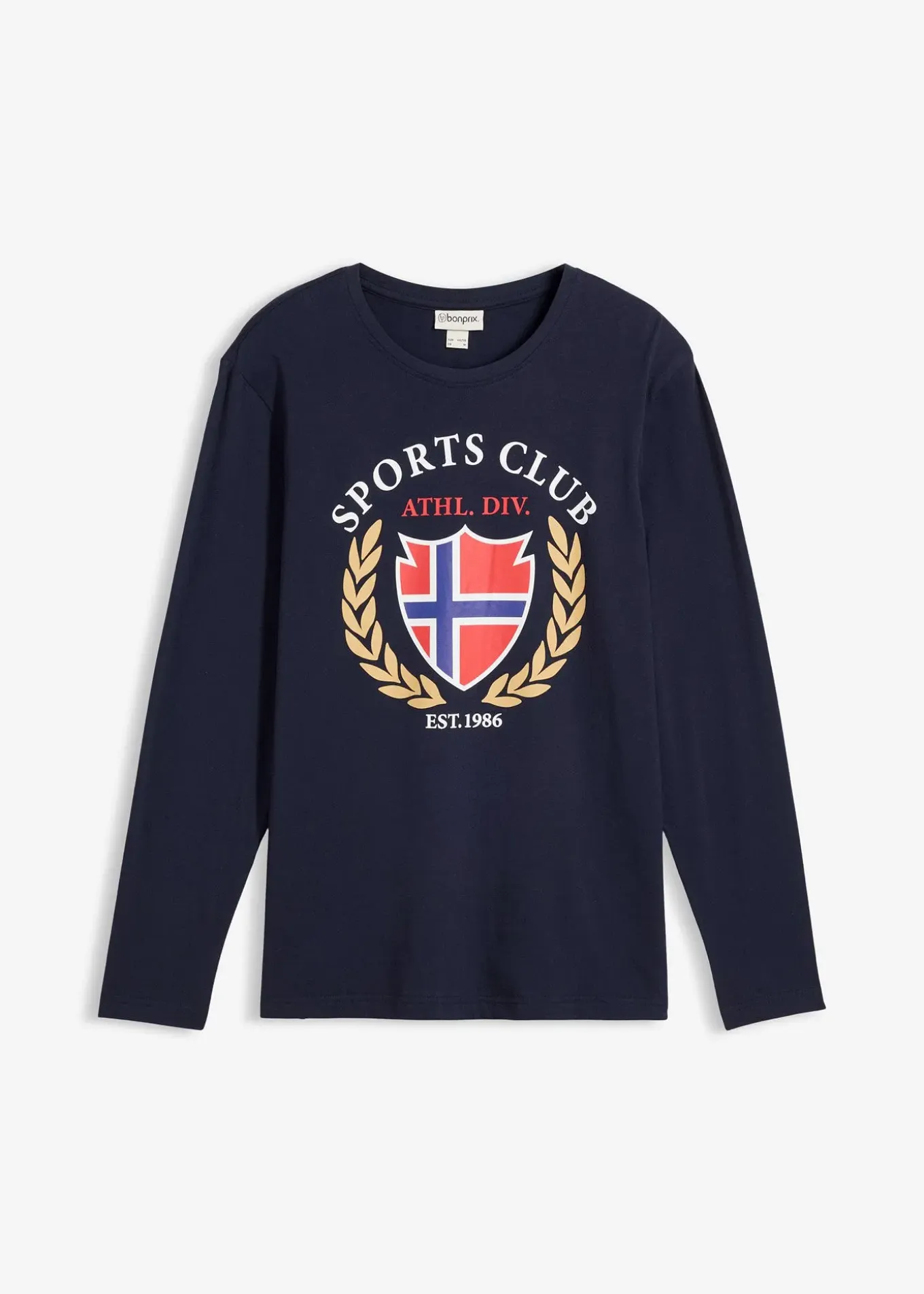 T-shirt manches longues 100% coton