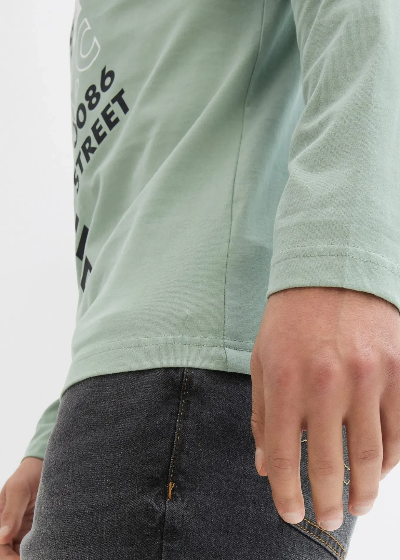 T-shirt manches longues 100% coton