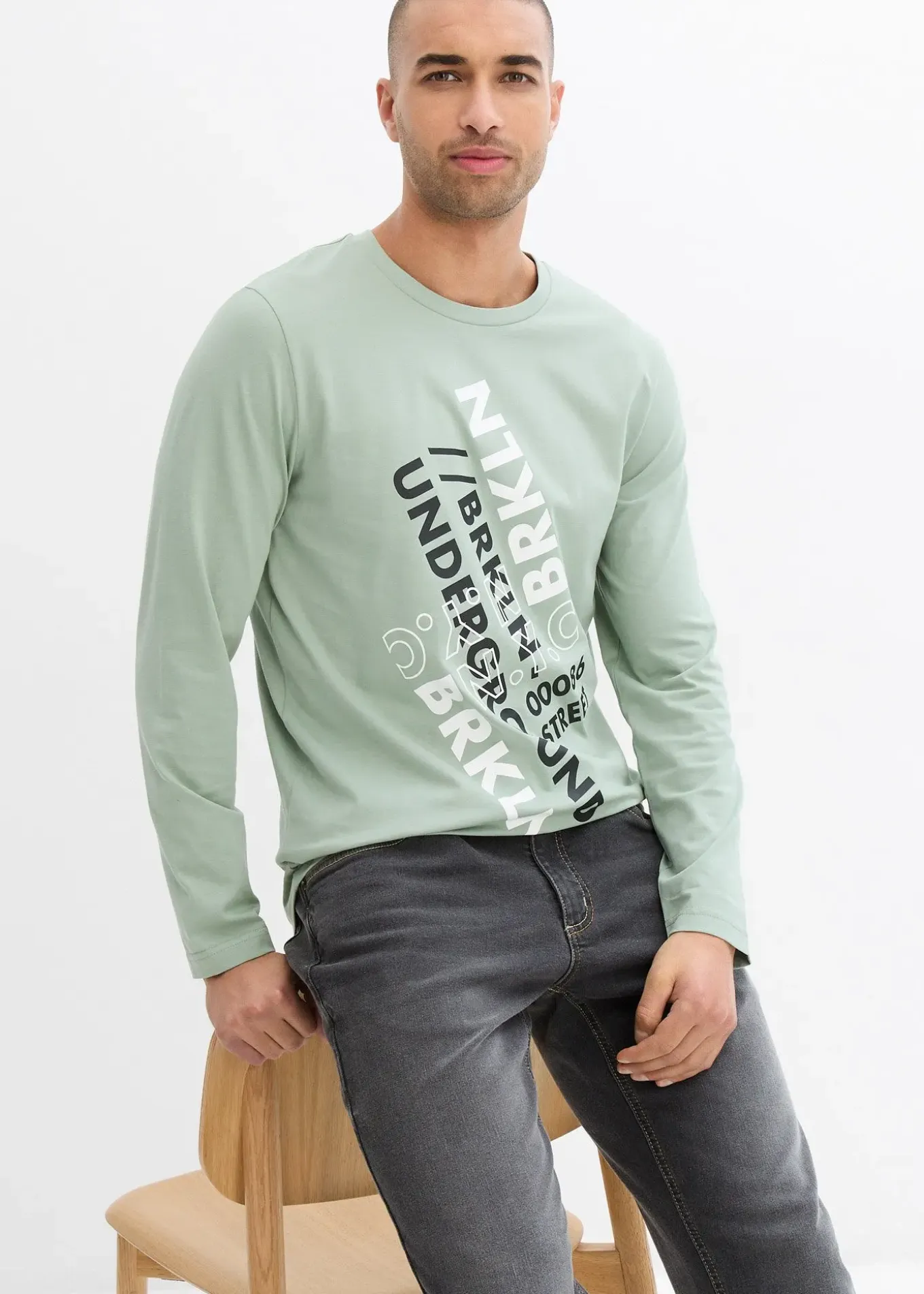 T-shirt manches longues 100% coton