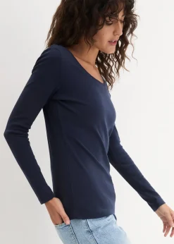 T-shirt manches longues 100% coton