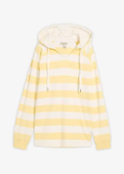 T-shirt manches longues à capuche 100% coton