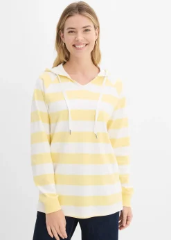 T-shirt manches longues à capuche 100% coton