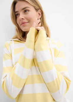 T-shirt manches longues à capuche 100% coton