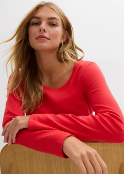 T-shirt manches longues 100% coton