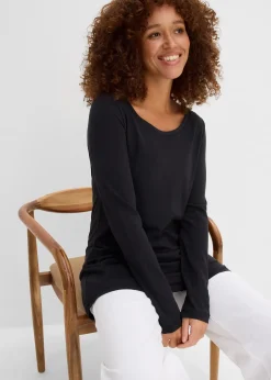 T-shirt manches longues 100% coton