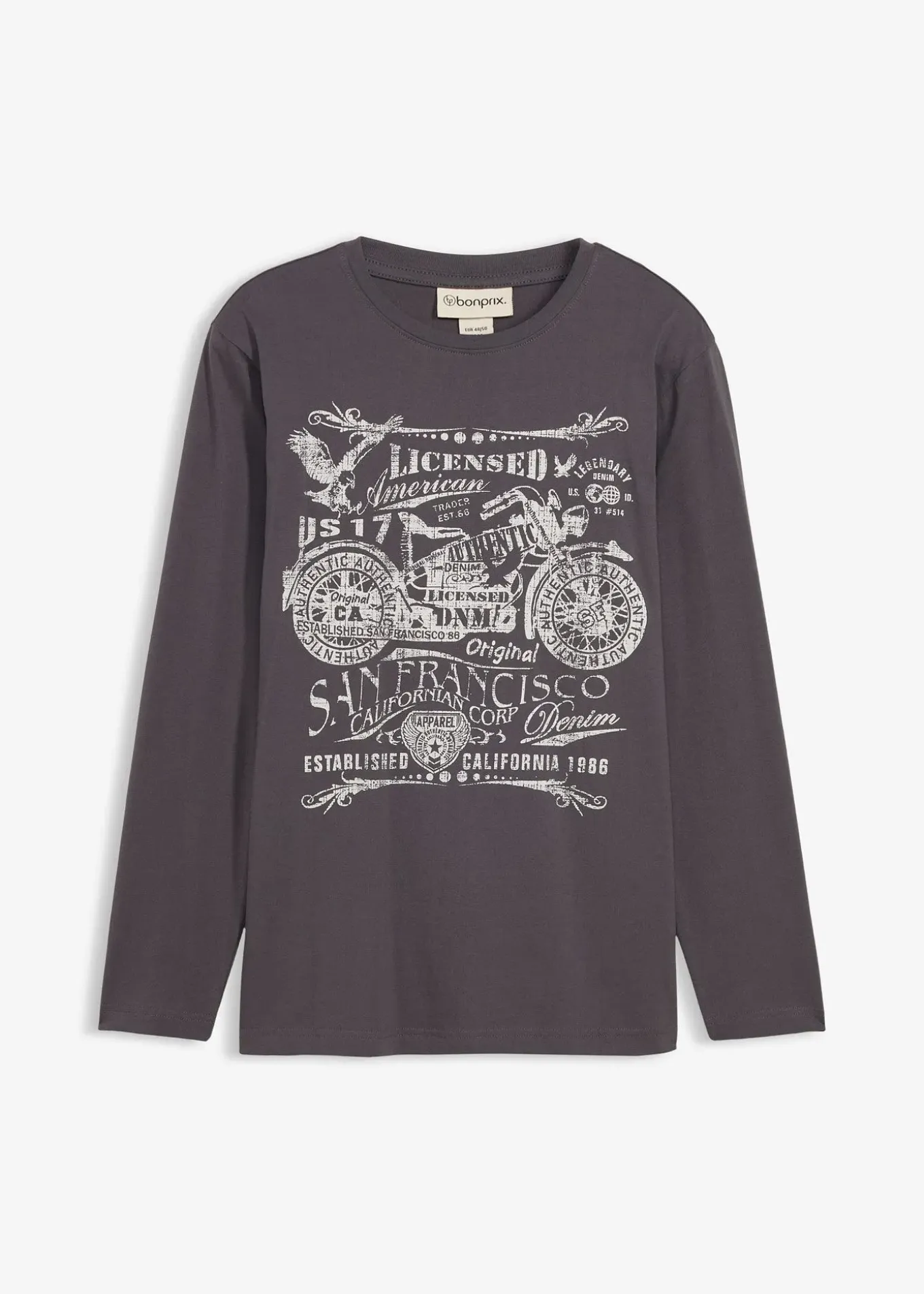 T-shirt manches longues 100% coton