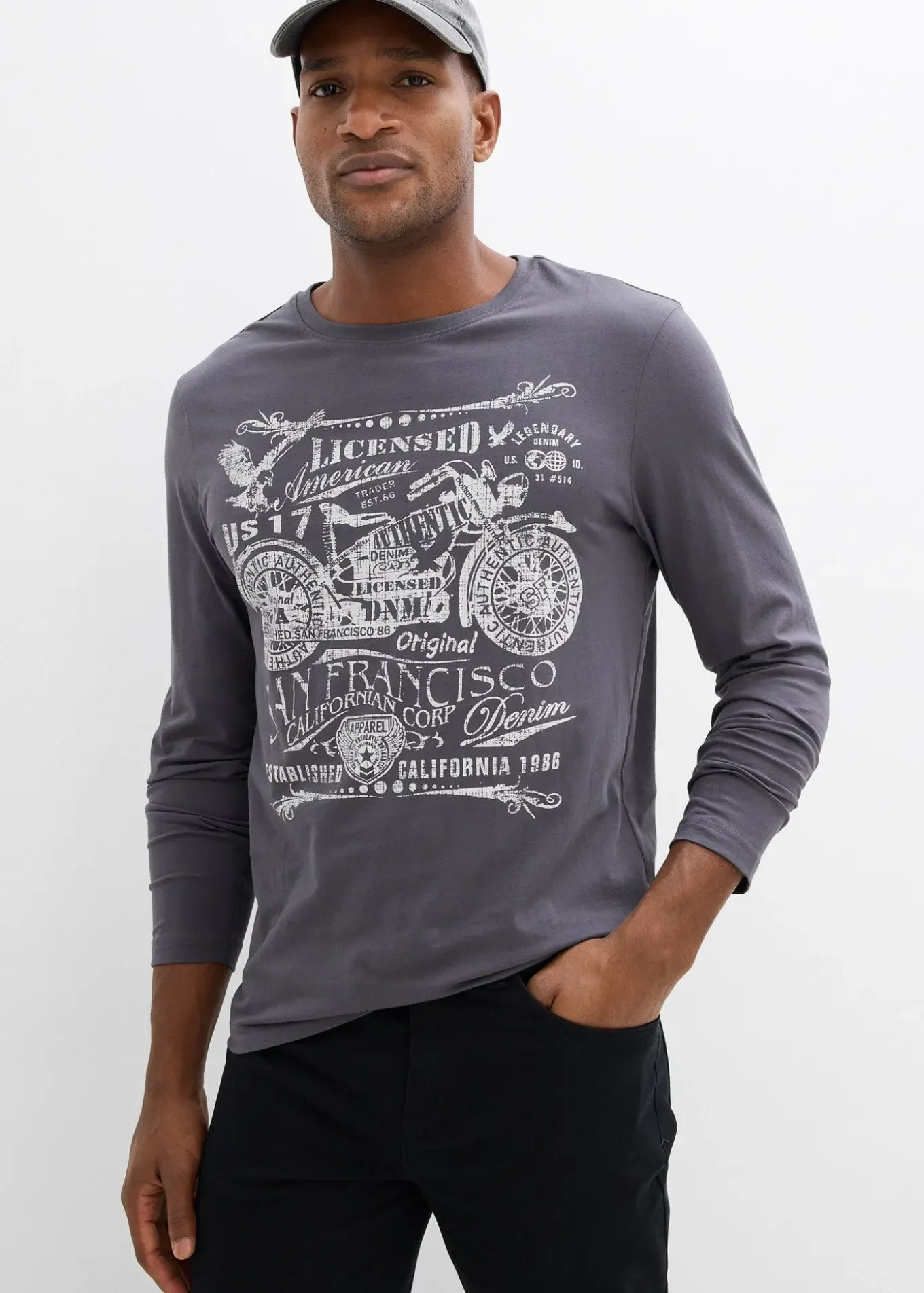 T-shirt manches longues 100% coton