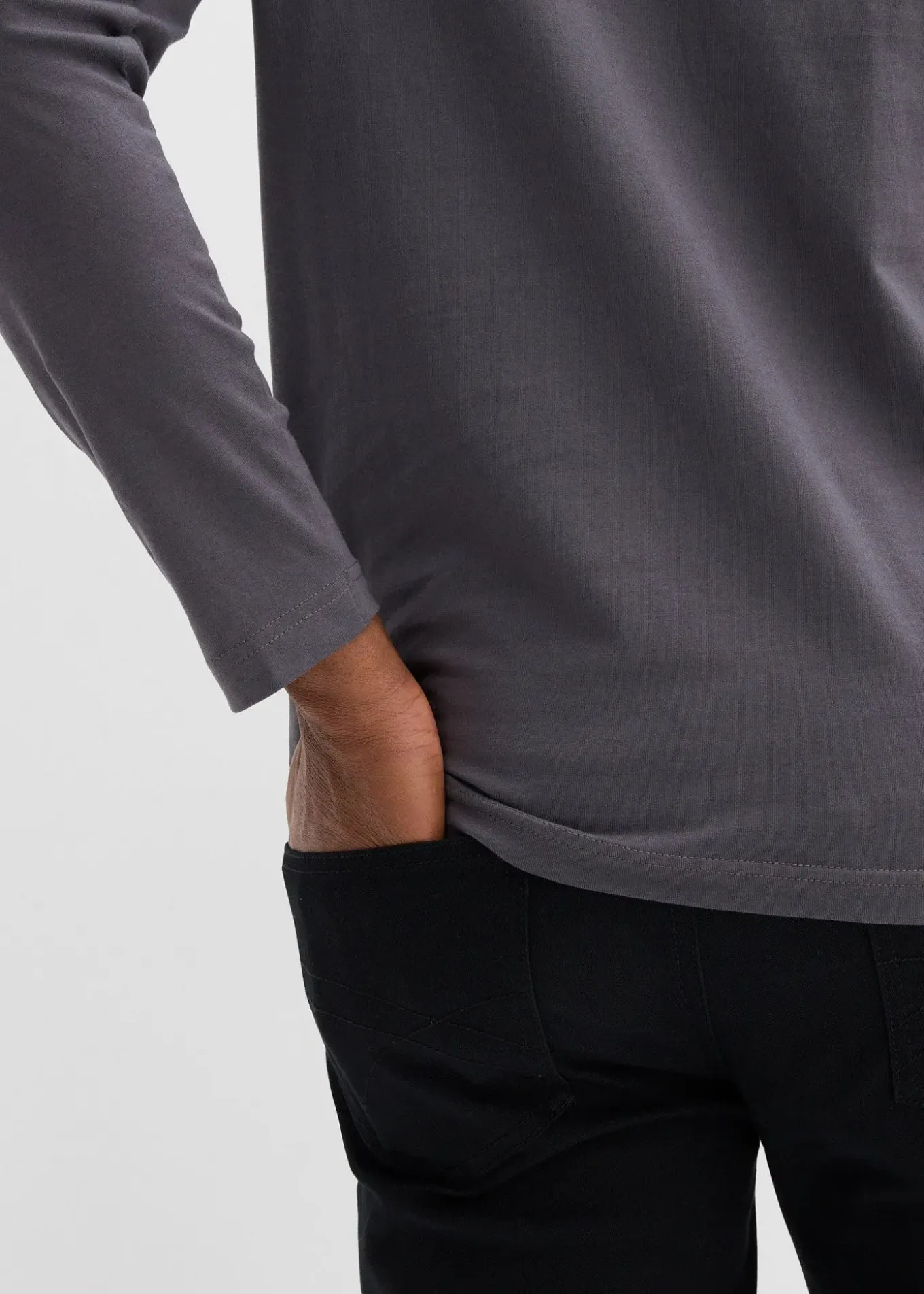 T-shirt manches longues 100% coton